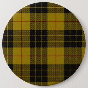 Badge Rond 15,2 Cm Plaque noire jaune tartan MacLeod