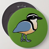 Badge Rond 15,2 Cm Pluvier égyptien (Devant & derrière)