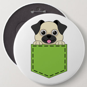 Badge Rond 15,2 Cm Poche animal chien
