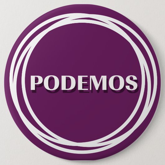 BADGE ROND 15,2 CM PODEMOS (Devant)