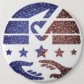 Badge Rond 15,2 Cm Poignée de main du devoir national (Devant)
