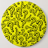Badge Rond 15,2 Cm Points d'interrogation (Devant)
