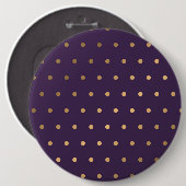 Badge Rond 15,2 Cm Points Motif 18 (Devant & derrière)