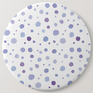 Badge Rond 15,2 Cm pois peint à la main