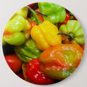 Badge Rond 15,2 Cm Poivrons écossais Bonnet Chili