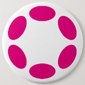 Badge Rond 15,2 Cm Polkadot (Devant)