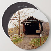 Badge Rond 15,2 Cm Pont couvert (Devant & derrière)