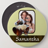 Badge Rond 15,2 Cm Pony modèle photo (Devant & derrière)