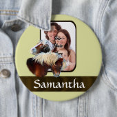 Badge Rond 15,2 Cm Pony modèle photo (En situation)