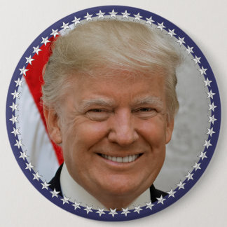 Badge Rond 15,2 Cm Président Trump Portrait (XT-20181023-1520)