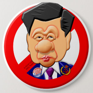BADGE ROND 15,2 CM PRÉSIDENT XI JINPING
