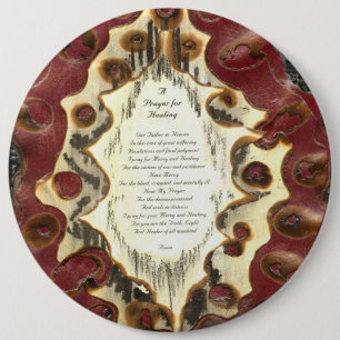 Badge Rond 15,2 Cm Prière Pour Guérir