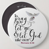 Badge Rond 15,2 Cm Priez (Devant & derrière)