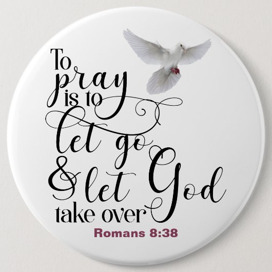 Badge Rond 15,2 Cm Priez (Devant)