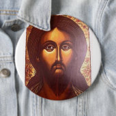 Badge Rond 15,2 Cm Profil de Jésus (En situation)