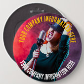 Badge Rond 15,2 Cm Promo (Devant & derrière)