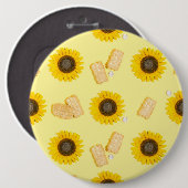 Badge Rond 15,2 Cm puissance du tournesol (Devant & derrière)