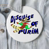 Badge Rond 15,2 Cm Purim (En situation)