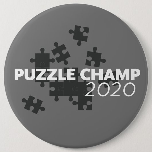 Badge Rond 15,2 Cm Puzzle Champ 2020 (Devant)