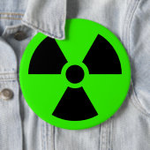 Badge Rond 15,2 Cm Radioactif (En situation)