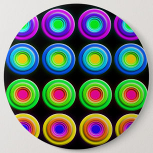 Badge Rond 15,2 Cm Radiographie du Colorful