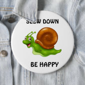 Badge Rond 15,2 Cm Ralentis (En situation)