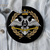 Badge Rond 15,2 Cm Ravnogorski Pokret (En situation)