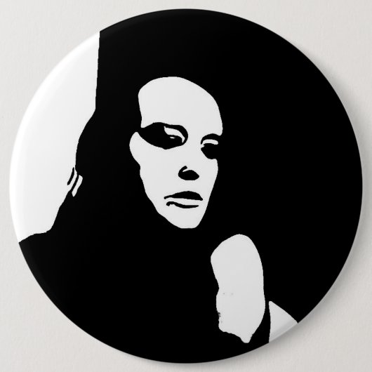 Badge Rond 15,2 Cm Recherche vers le bas (Devant)