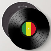 Badge Rond 15,2 Cm Reggae de vinyle (Devant & derrière)
