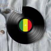 Badge Rond 15,2 Cm Reggae de vinyle (En situation)