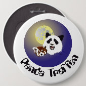 Badge Rond 15,2 Cm Rencontre de Panda (Devant & derrière)