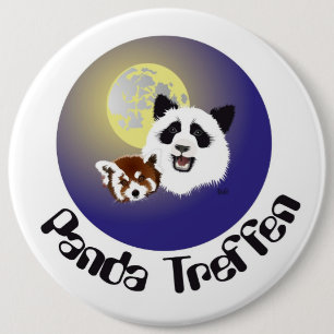 Badge Rond 15,2 Cm Rencontre de Panda