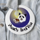 Badge Rond 15,2 Cm Rencontre de Panda (En situation)