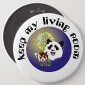 Badge Rond 15,2 Cm Rencontre de Panda (Devant & derrière)