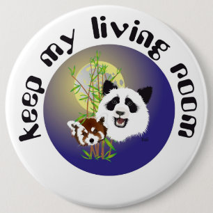 Badge Rond 15,2 Cm Rencontre de Panda