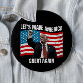 Badge Rond 15,2 Cm Rendons l'Amérique grande (En situation)