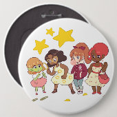 Badge Rond 15,2 Cm Résolvons le mystère (Devant & derrière)