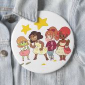 Badge Rond 15,2 Cm Résolvons le mystère (En situation)
