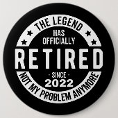 Badge Rond 15,2 Cm Retired 2022 (Devant)