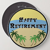 Badge Rond 15,2 Cm Retraite (Devant & derrière)