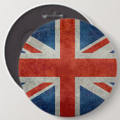 Badge Rond 15,2 Cm Rétros boutons de style de drapeau britannique (Devant & derrière)