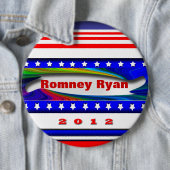 Badge Rond 15,2 Cm Romney Ryan (En situation)