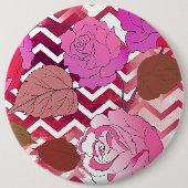 Badge Rond 15,2 Cm Rose 33 (Devant)