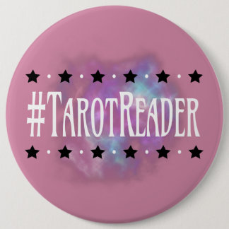 Badge Rond 15,2 Cm Rose 6 de lecteur de #Tarot po. Bouton