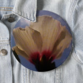 Badge Rond 15,2 Cm Rose blanche (En situation)