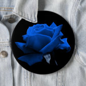 Badge Rond 15,2 Cm Rose de bleu (En situation)