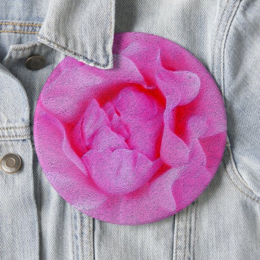 Badge Rond 15,2 Cm rose rose (En situation)