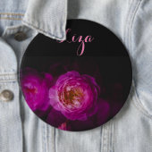 Badge Rond 15,2 Cm Rose (version double exposition) (En situation)