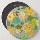 BADGE ROND 15,2 CM ROSES 1 (Devant & derrière)