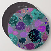 Badge Rond 15,2 Cm Roses 31 (Devant & derrière)